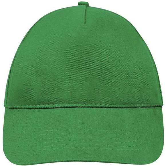 SOLS Unisex Sunny 5 Panel Baseball Cap / Kelly Green - Picture 4 of 5